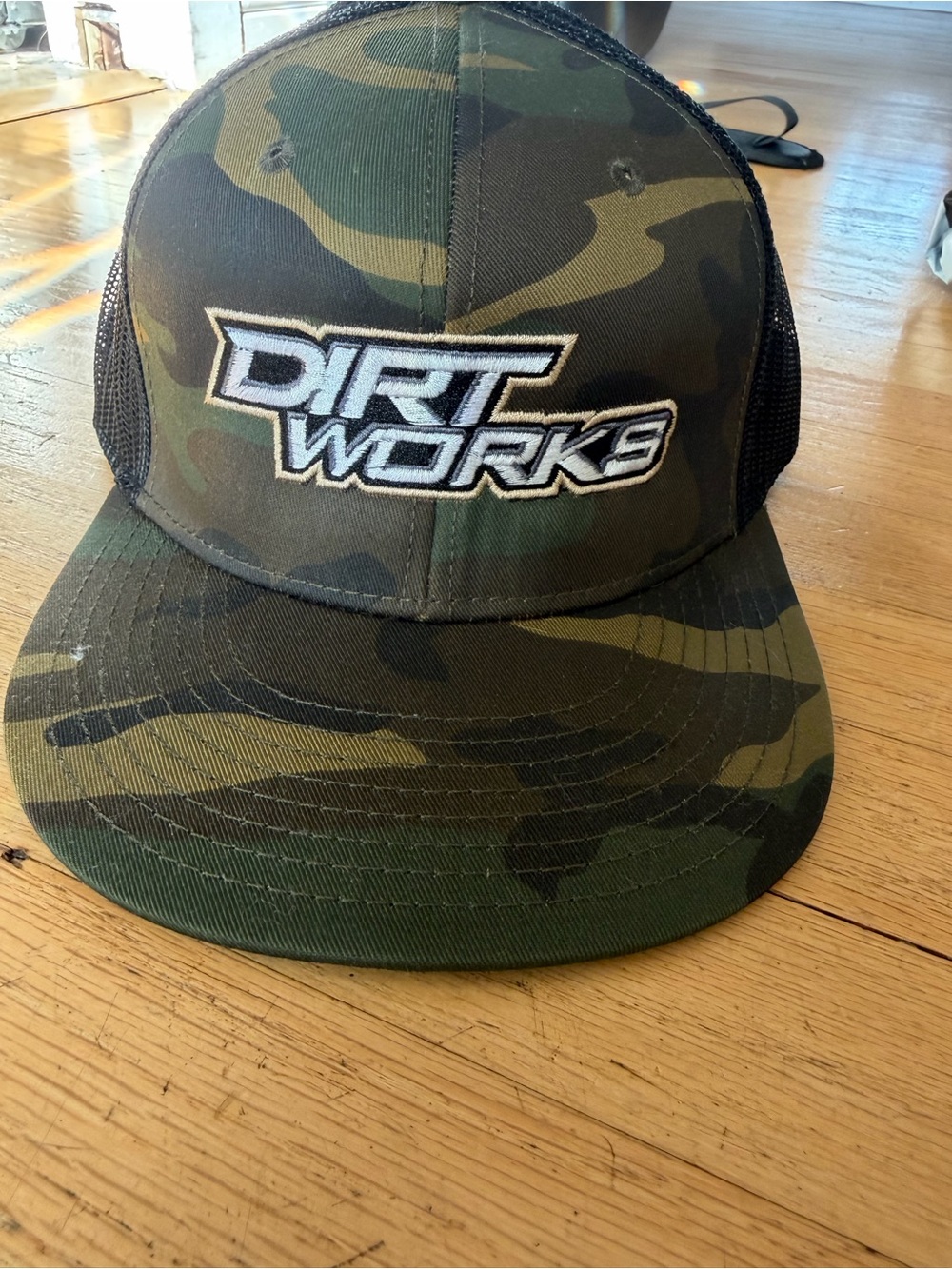 Dirt Works Camo Trucker Hat - Green